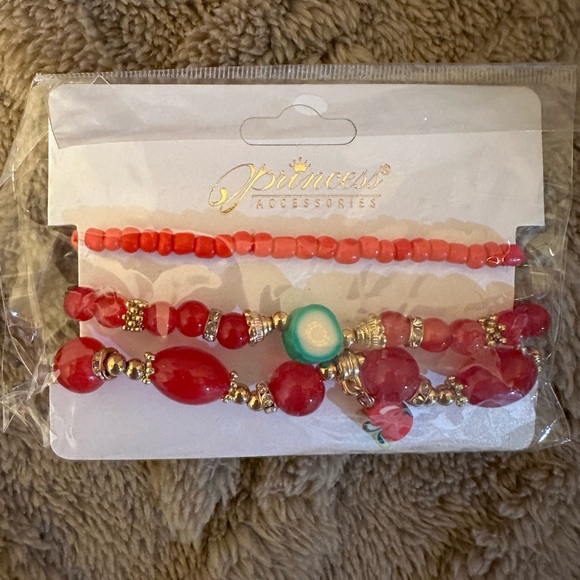 Adorable Adult Stacking Bracelets with super cute fruit 🍉🍎🍍 charms! - Picture 1 of 1